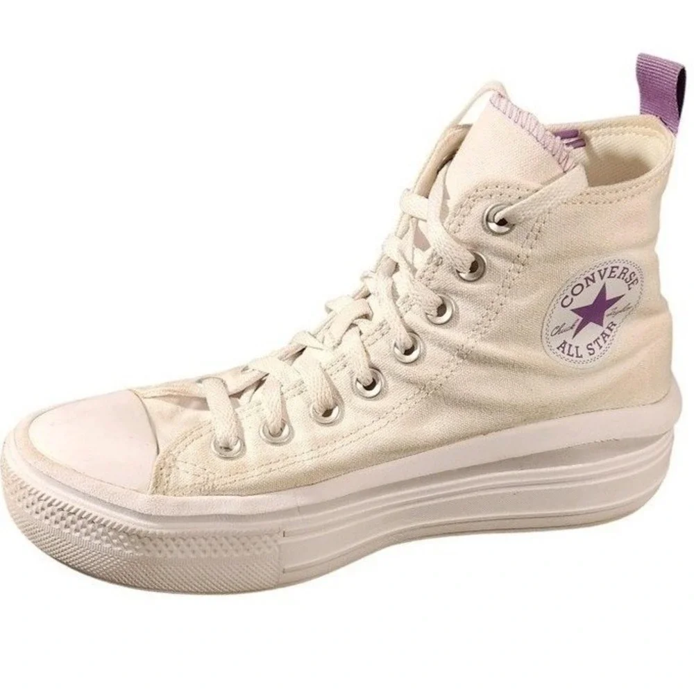 Converse Chuck Taylor All Star Move‎ Shoes Kids Size 6 White Platform High Top